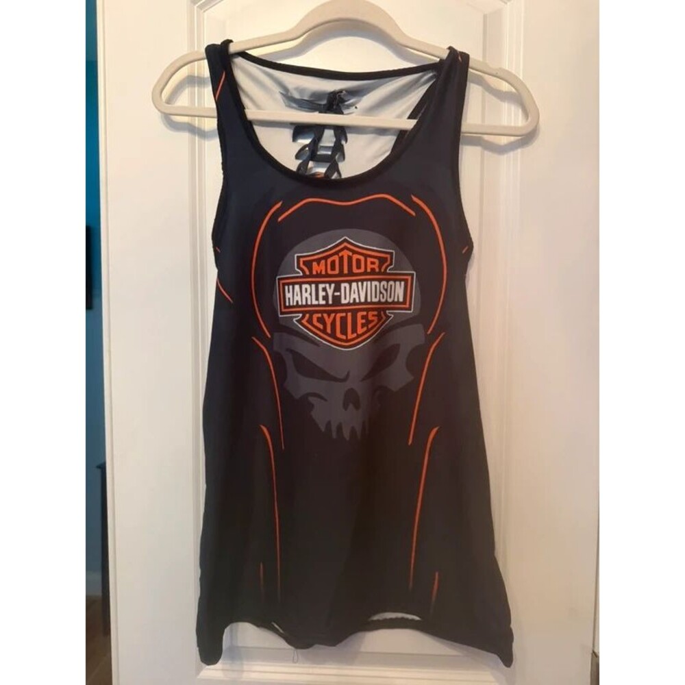 Harley Davidson Printed tank top and leggings Set